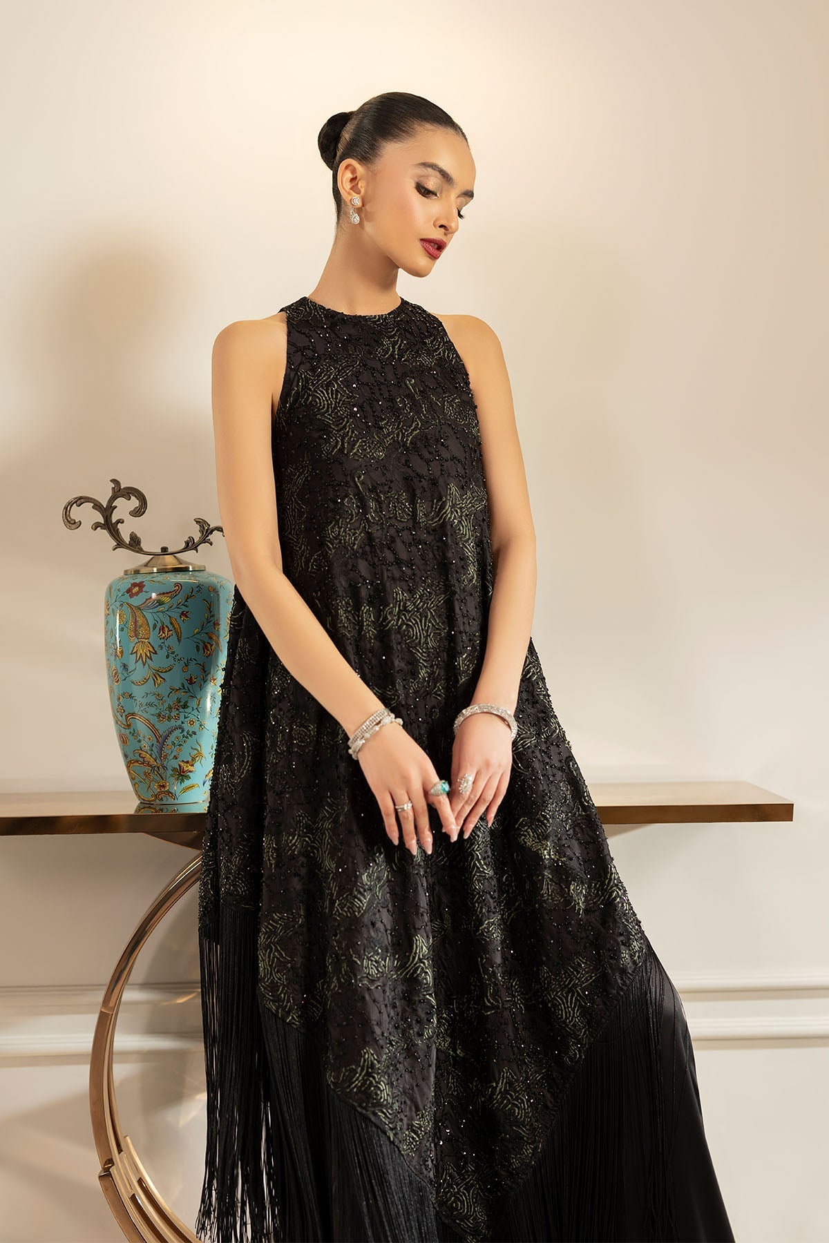 Erum Khan | Elan Formals |Shadow Muse by Erum Khan - Designer Dress  - Type : Ladies Clothes - Available at Libayah - 100% Original 