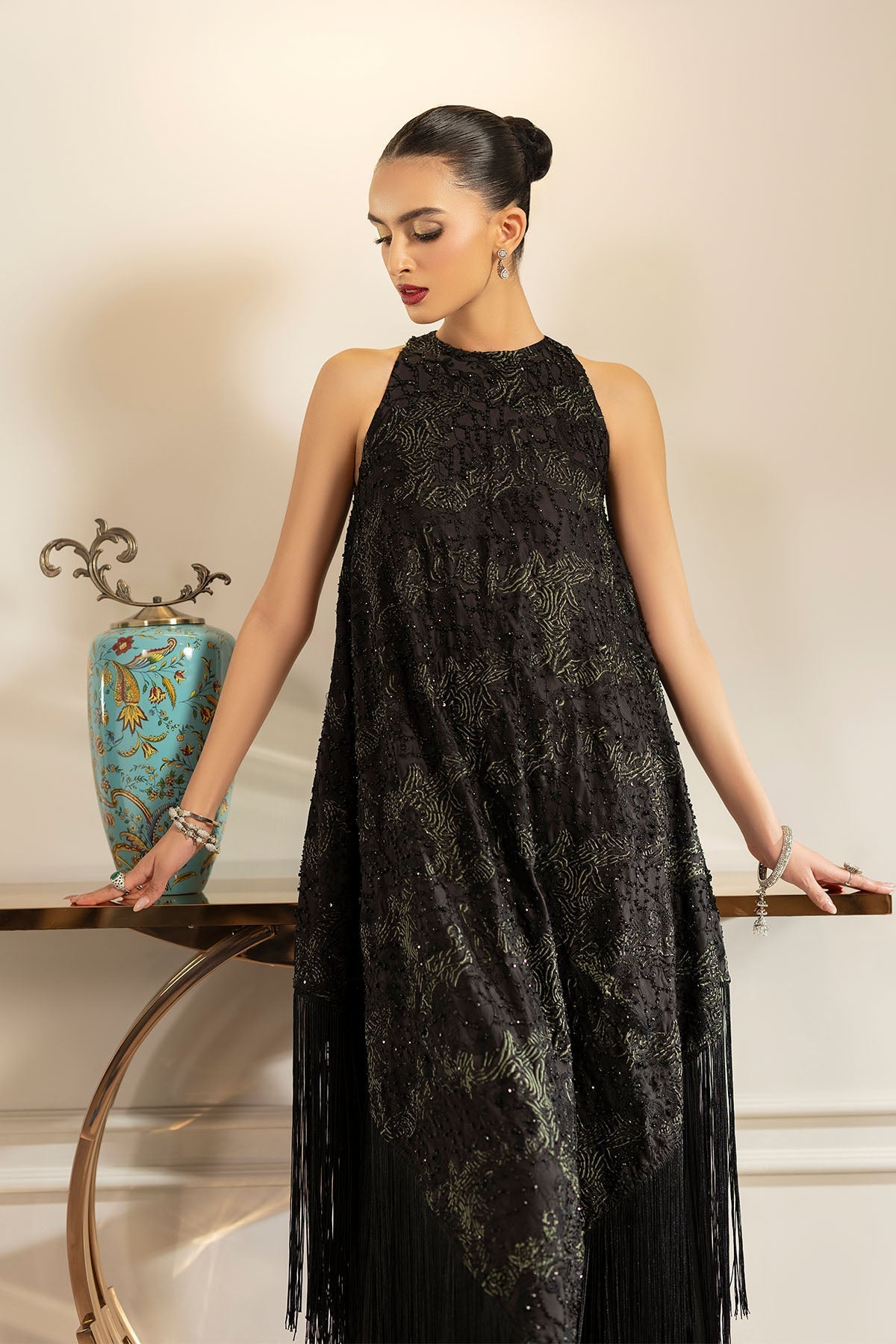 Erum Khan | Elan Formals |Shadow Muse by Erum Khan - Designer Dress  - Type : Ladies Clothes - Available at Libayah - 100% Original 