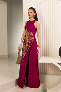 Erum Khan | Elan Formals |Mulberry Gold by Erum Khan - Designer Dress  - Type : Ladies Clothes - Available at Libayah - 100% Original 