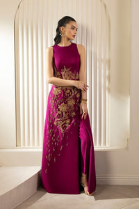 Erum Khan | Elan Formals |Mulberry Gold by Erum Khan - Designer Dress  - Type : Ladies Clothes - Available at Libayah - 100% Original 