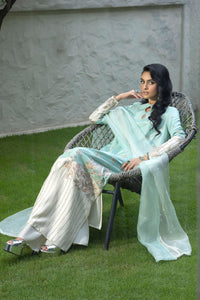 Erum Khan | Elan Formals | Mint Bloom by Erum Khan - Designer Dress  - Type : Ladies Clothes - Available at Libayah - 100% Original 
