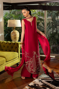 Erum Khan | Elan Formals |Crimson Reverie by Erum Khan - Designer Dress  - Type : Ladies Clothes - Available at Libayah - 100% Original 