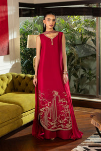 Erum Khan | Elan Formals |Crimson Reverie by Erum Khan - Designer Dress  - Type : Ladies Clothes - Available at Libayah - 100% Original 