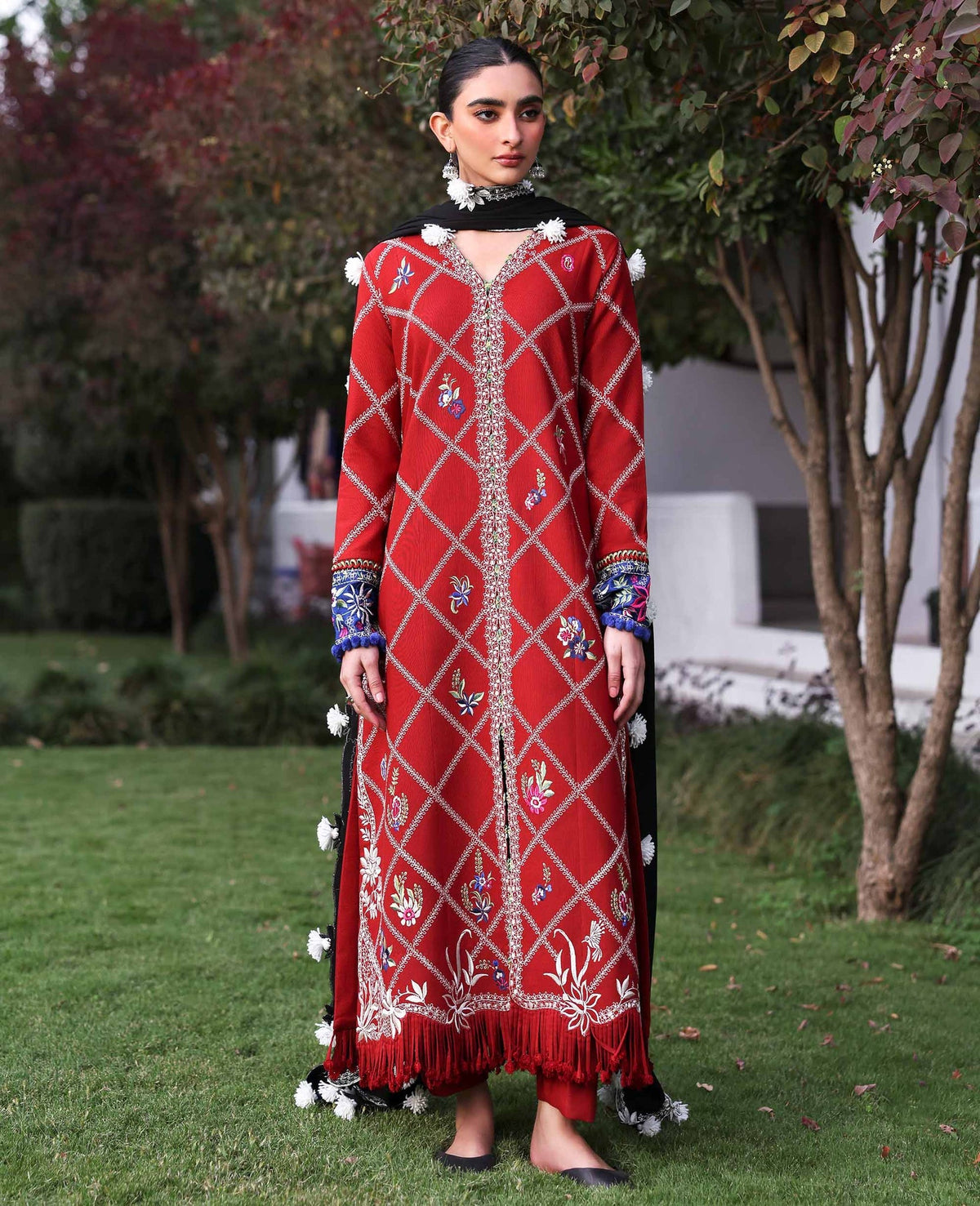 Republic Womenswear | Amaris Luxury Shawl 25 | Elara by Republic Womenswear - Designer Dress  - Type : Ladies Clothes - Available at Libayah - 100% Original 