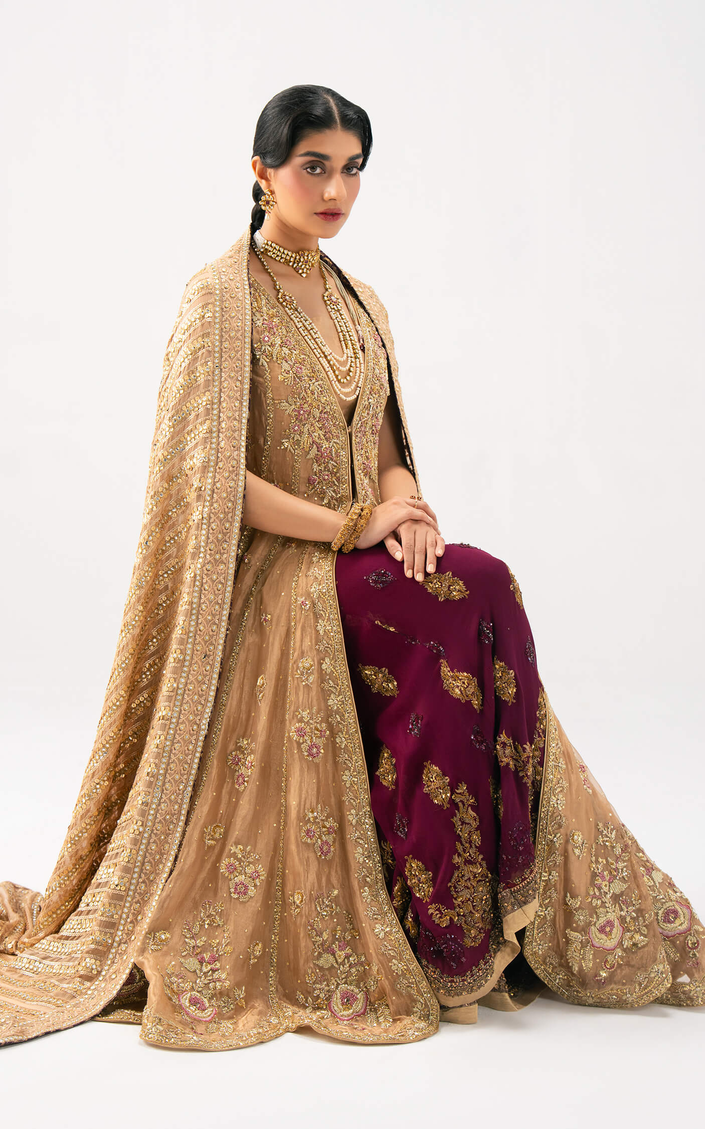 Asifa and Nabeel | Lyle Luxury Formals 25 | Elara Bridal Ensemble by Asifa and Nabeel - Designer Dress  - Type : Ladies Clothes - Available at Libayah - 100% Original 
