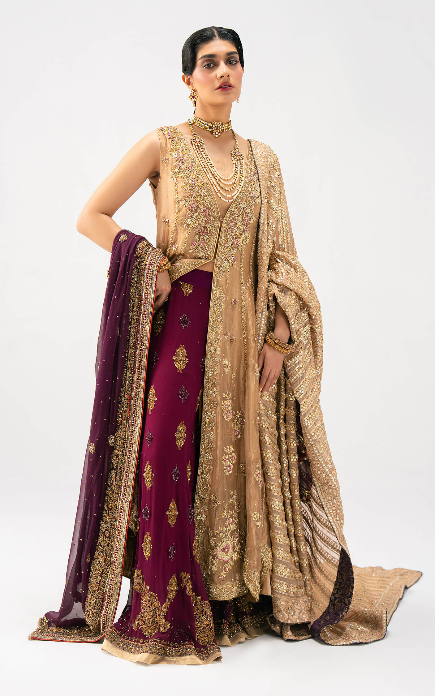 Asifa and Nabeel | Lyle Luxury Formals 25 | Elara Bridal Ensemble by Asifa and Nabeel - Designer Dress  - Type : Ladies Clothes - Available at Libayah - 100% Original 
