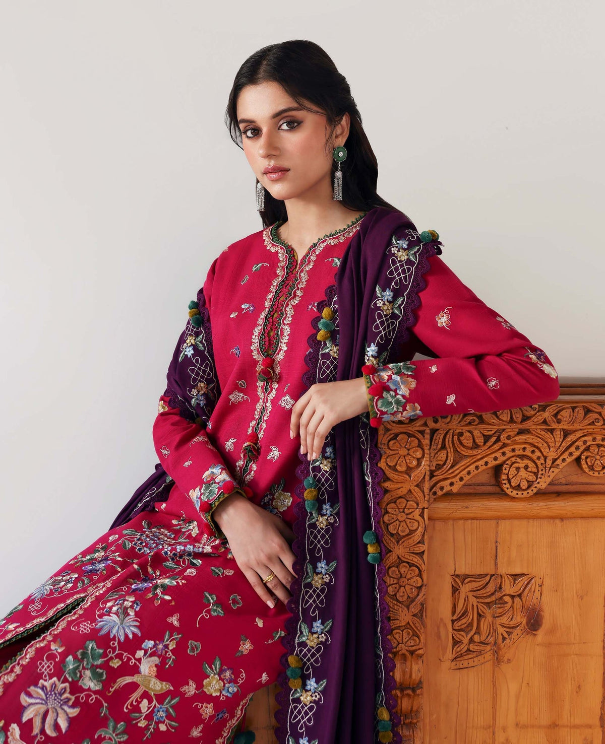 Republic Womenswear | Amaris Luxury Shawl 25 | Elaria by Republic Womenswear - Designer Dress  - Type : Ladies Clothes - Available at Libayah - 100% Original 