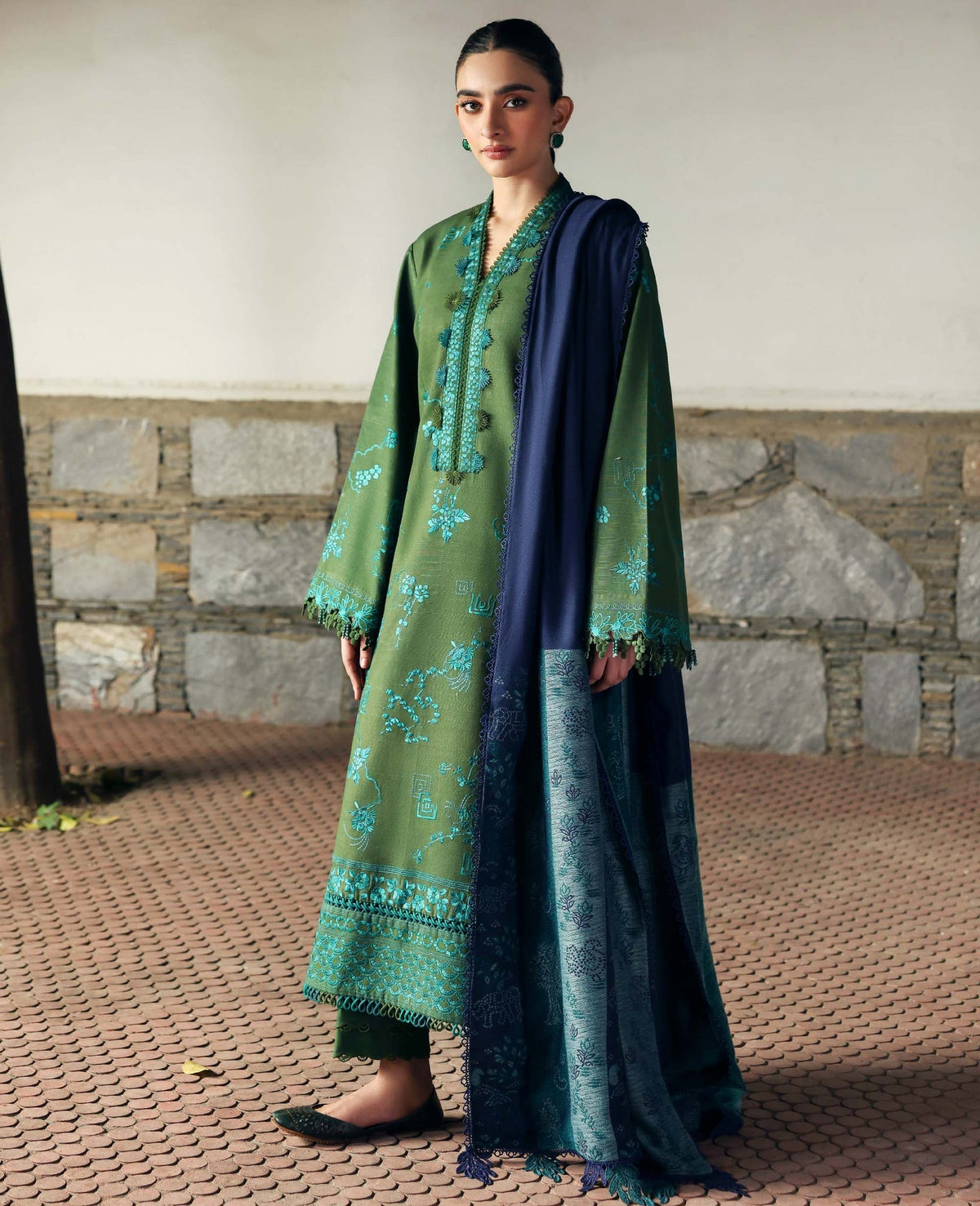 Republic Womenswear | Amaris Luxury Shawl 25 | Elysia by Republic Womenswear - Designer Dress  - Type : Ladies Clothes - Available at Libayah - 100% Original 