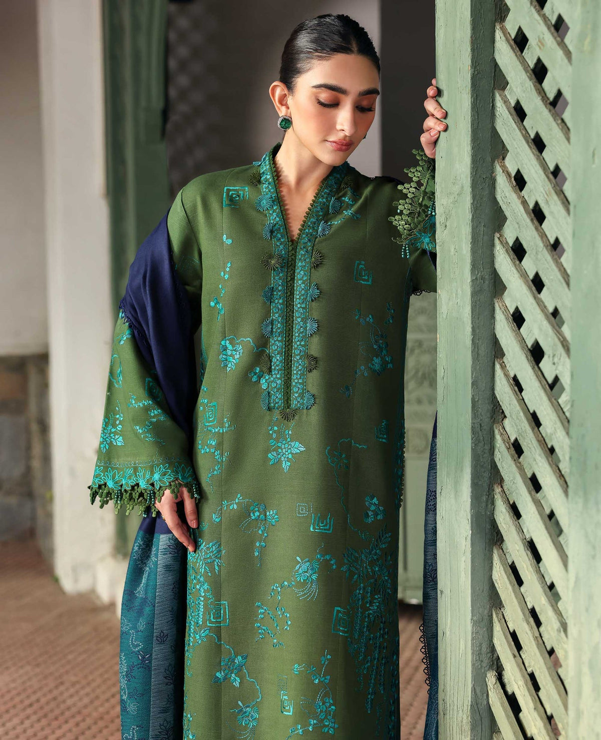 Republic Womenswear | Amaris Luxury Shawl 25 | Elysia by Republic Womenswear - Designer Dress  - Type : Ladies Clothes - Available at Libayah - 100% Original 