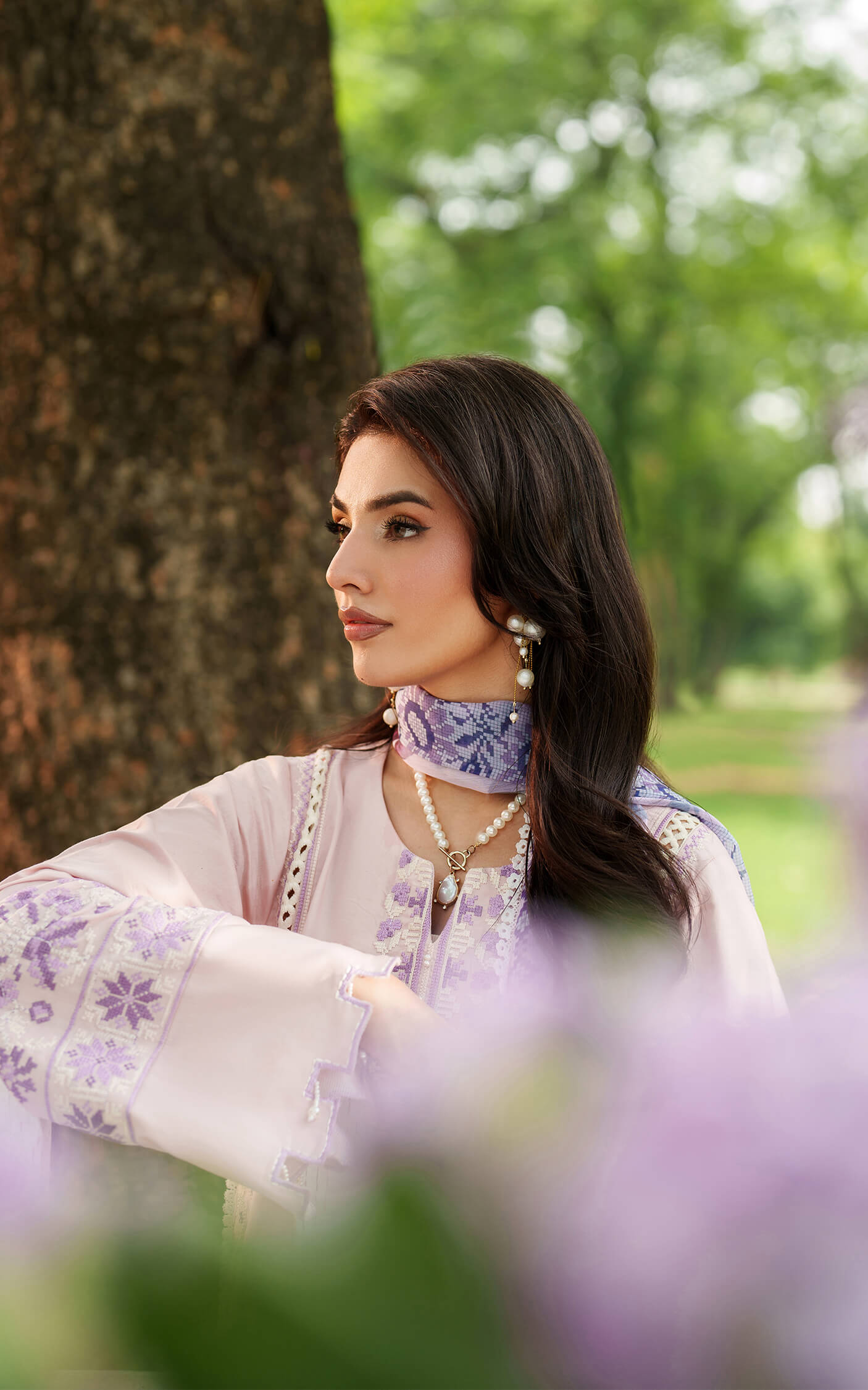 Asifa and Nabeel | Eden Cambric 25 | Elysian Petals ECU25-08 by Asifa and Nabeel - Designer Dress  - Type : Ladies Clothes - Available at Libayah - 100% Original 
