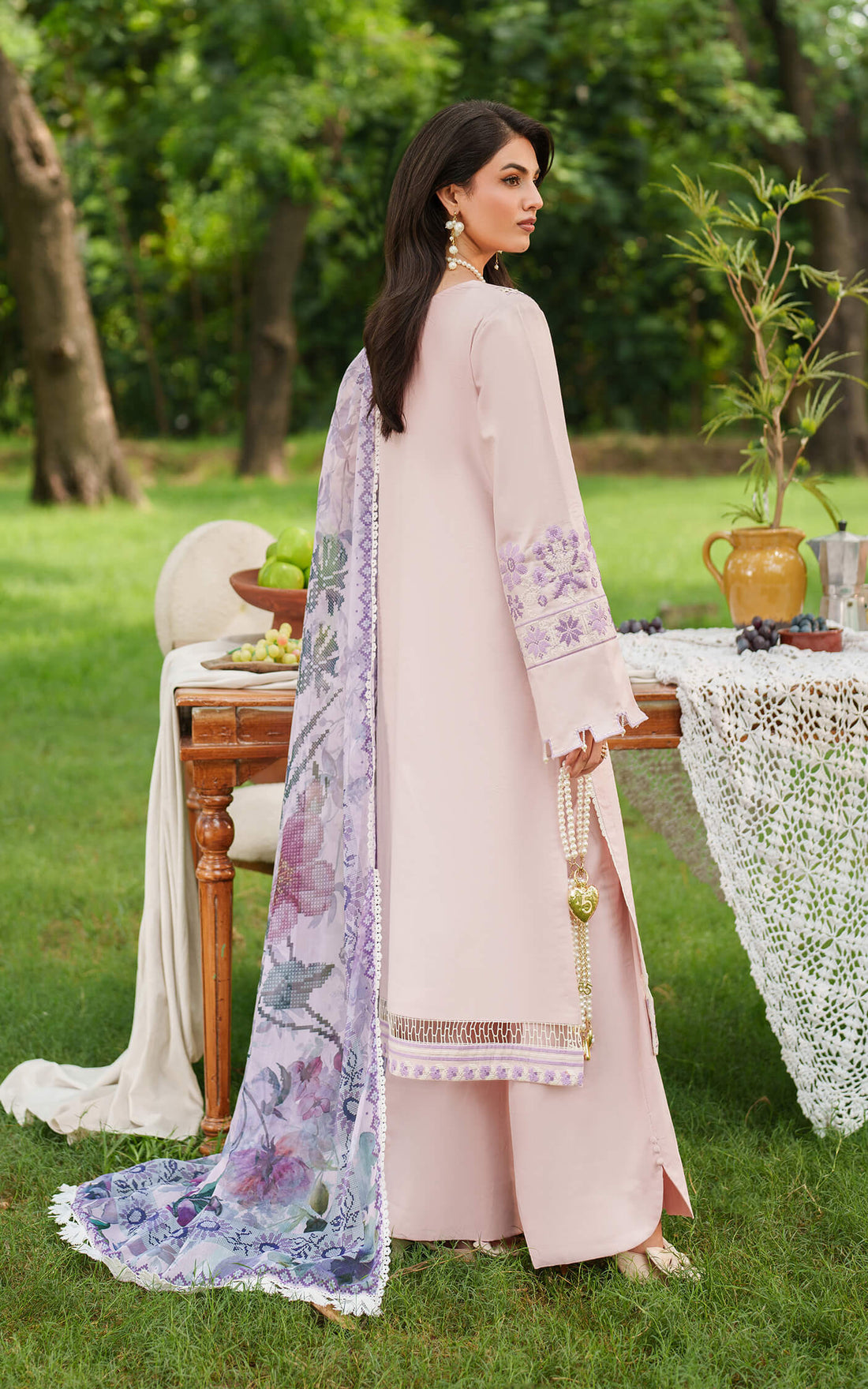 Asifa and Nabeel | Eden Cambric 25 | Elysian Petals ECU25-08 by Asifa and Nabeel - Designer Dress  - Type : Ladies Clothes - Available at Libayah - 100% Original 