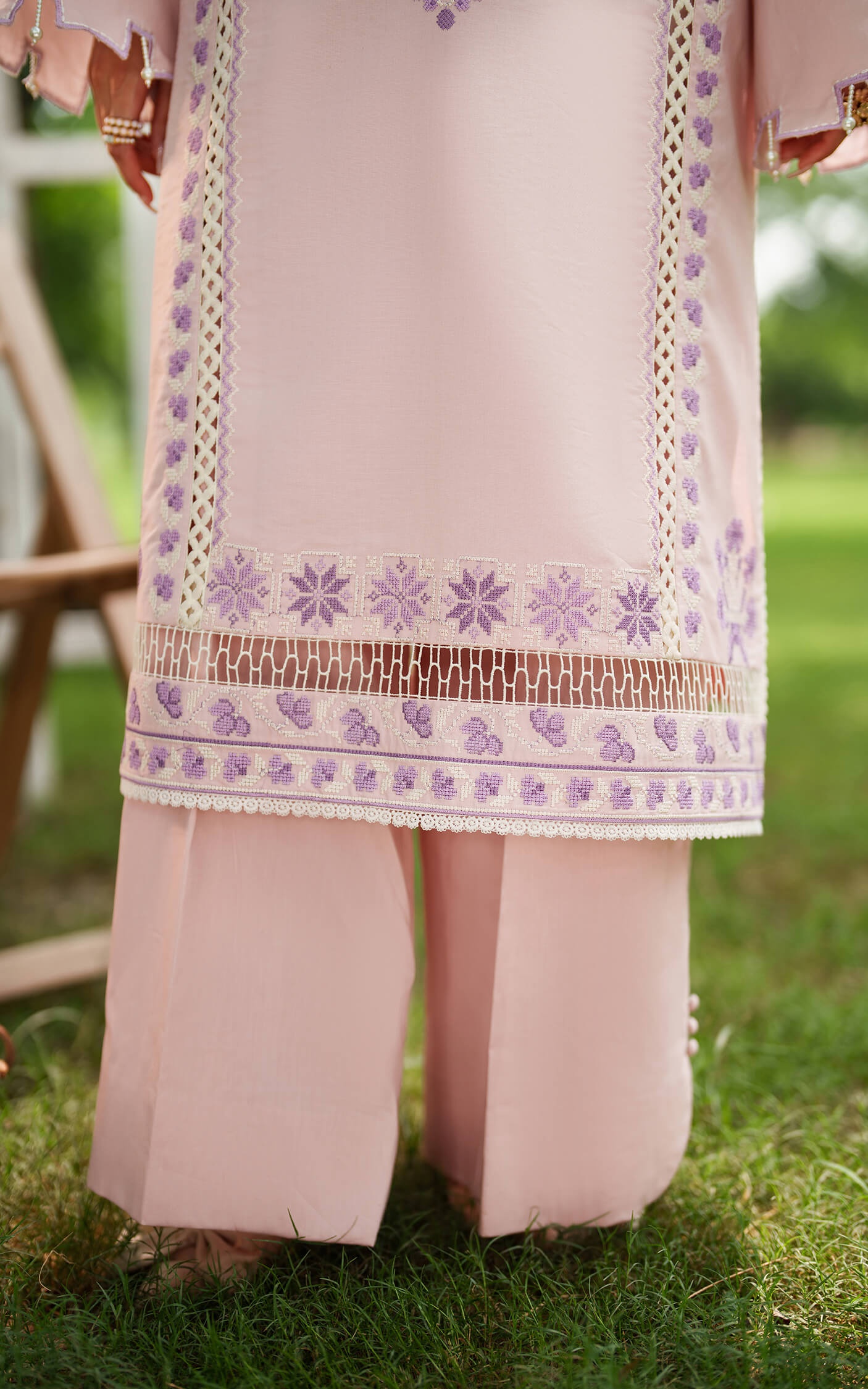Asifa and Nabeel | Eden Cambric 25 | Elysian Petals ECU25-08 by Asifa and Nabeel - Designer Dress  - Type : Ladies Clothes - Available at Libayah - 100% Original 