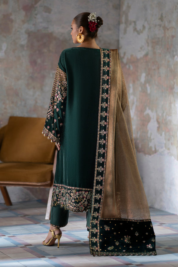 Emaan Adeel | Saanjh Velvet Collection 24 | Nisha by Emaan Adeel - Designer Dress - Type: Ladies Clothes - Available at Libayah - 100% Original