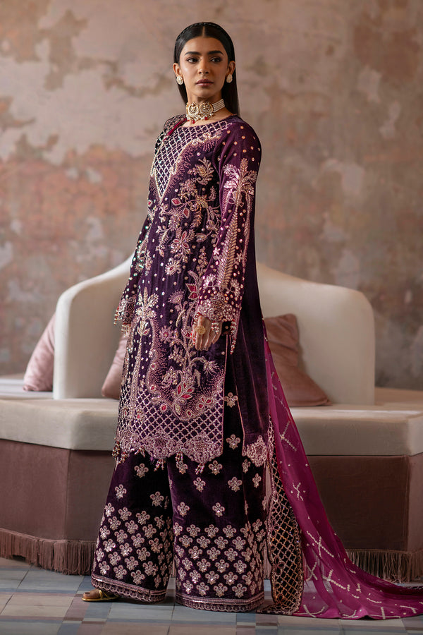 Emaan Adeel | Saanjh Velvet Collection 24 |  Anika by Emaan Adeel - Designer Dress - Type: Ladies Clothes - Available at Libayah - 100% Original