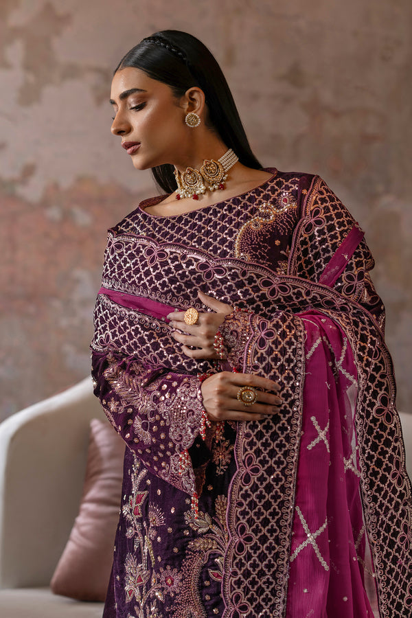 Emaan Adeel | Saanjh Velvet Collection 24 |  Anika by Emaan Adeel - Designer Dress - Type: Ladies Clothes - Available at Libayah - 100% Original