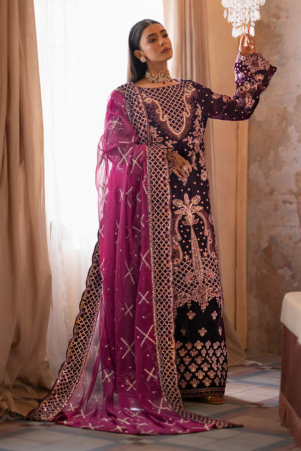 Emaan Adeel | Saanjh Velvet Collection 24 |  Anika by Emaan Adeel - Designer Dress - Type: Ladies Clothes - Available at Libayah - 100% Original