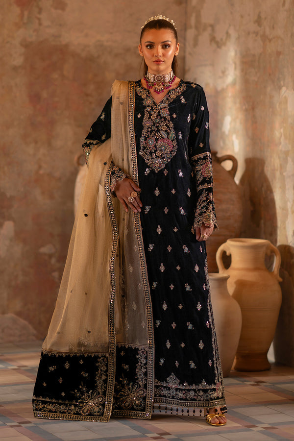Emaan Adeel | Saanjh Velvet Collection 24 |  Ishaan by Emaan Adeel - Designer Dress - Type: Ladies Clothes - Available at Libayah - 100% Original