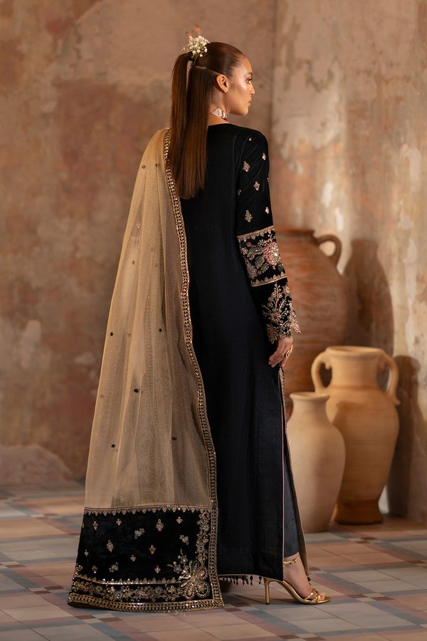 Emaan Adeel | Saanjh Velvet Collection 24 |  Ishaan by Emaan Adeel - Designer Dress - Type: Ladies Clothes - Available at Libayah - 100% Original