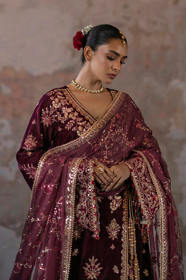 Emaan Adeel | Saanjh Velvet Collection 24 |  Tanish by Emaan Adeel - Designer Dress - Type: Ladies Clothes - Available at Libayah - 100% Original