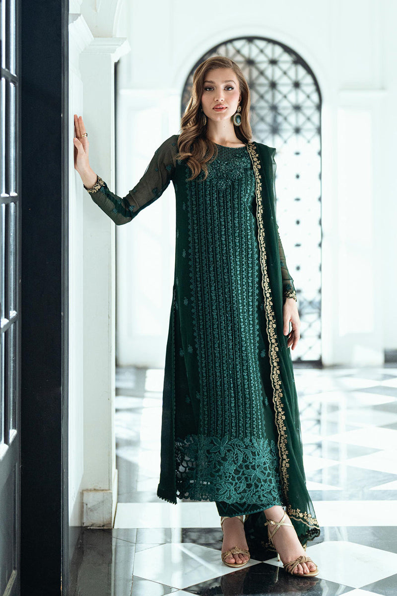 Azure | Ensembles | Emerald Whisper by Azure - Designer Dress  - Type : Ladies Clothes - Available at Libayah - 100% Original 