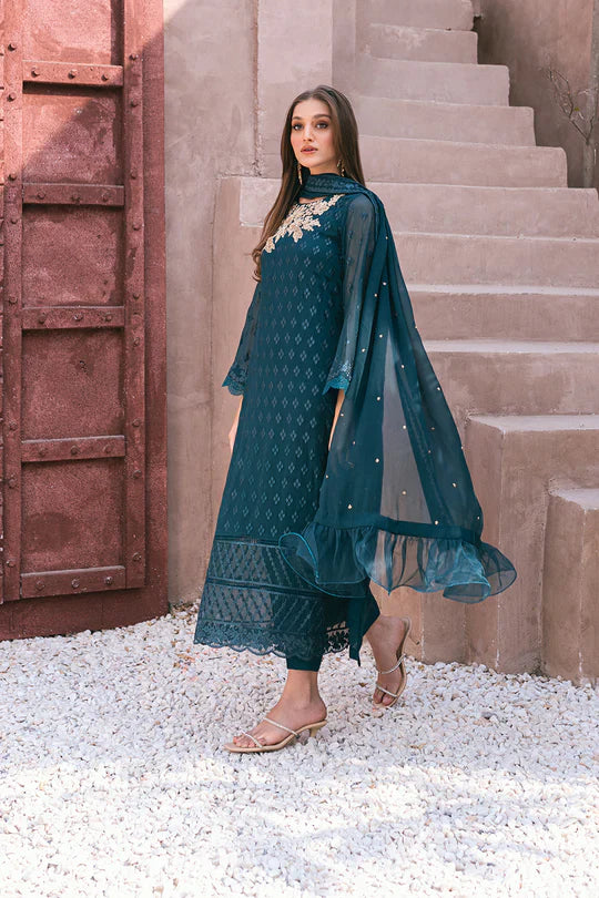 Azure | Embroidered Ensembles 3 Pcs | Emerald Bloom by Azure - Designer Dress - Type: Ladies Clothes - Available at Libayah - 100% Original