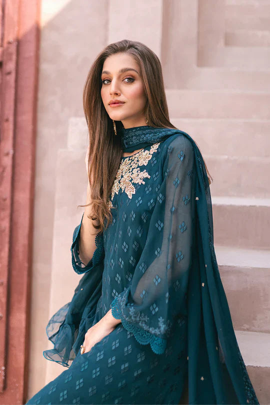 Azure | Embroidered Ensembles 3 Pcs | Emerald Bloom by Azure - Designer Dress - Type: Ladies Clothes - Available at Libayah - 100% Original