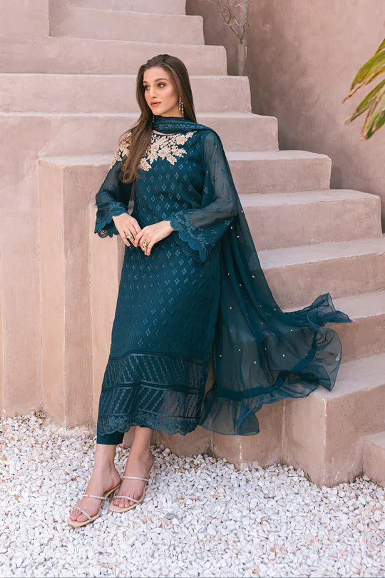 Azure | Embroidered Ensembles 3 Pcs | Emerald Bloom by Azure - Designer Dress - Type: Ladies Clothes - Available at Libayah - 100% Original