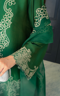 Asifa and Nabeel | Silk Edit 26 | Emerald Hues - Designer Dress - Type : Ladies Clothes - Available at Libayah - 100% Original