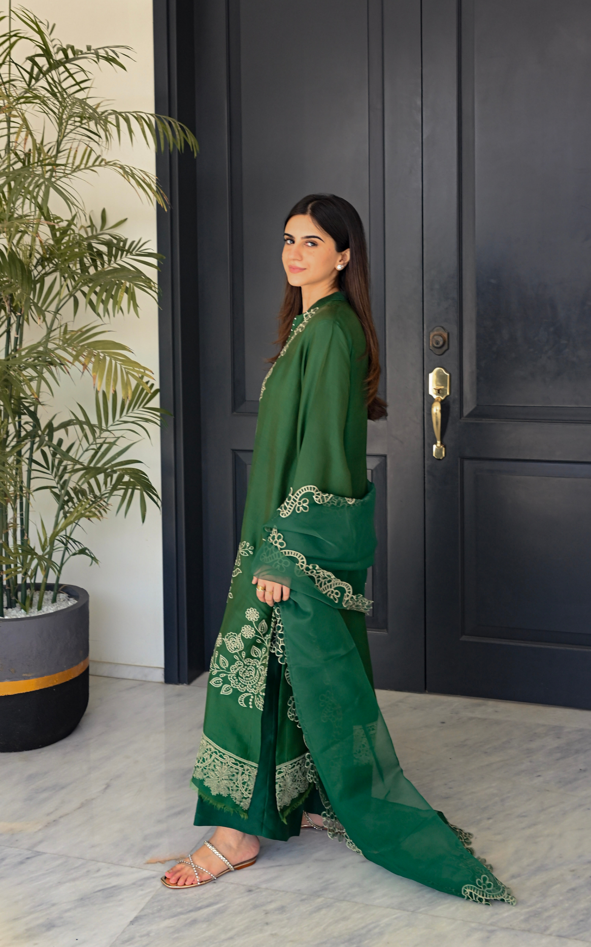 Asifa and Nabeel | Silk Edit 26 | Emerald Hues - Designer Dress - Type : Ladies Clothes - Available at Libayah - 100% Original