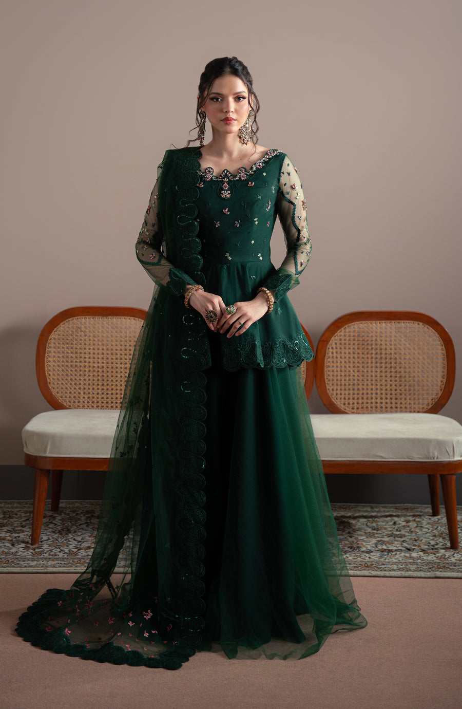 Fabiha Fatima | Elvin Pret Wear | EMERELLE by Fabiha Fatima - Designer Dress  - Type : Ladies Clothes - Available at Libayah - 100% Original 