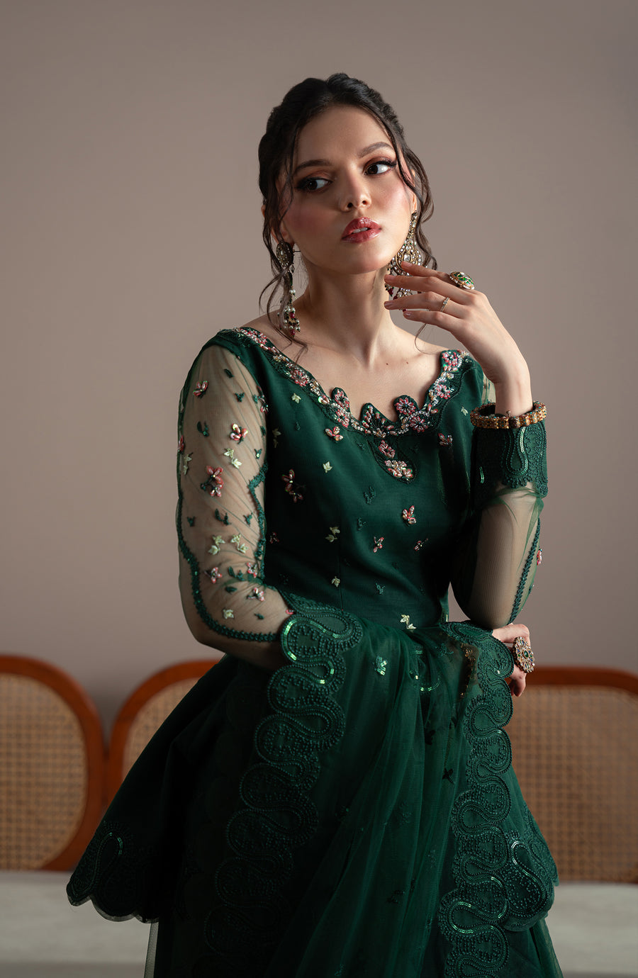 Fabiha Fatima | Elvin Pret Wear | EMERELLE by Fabiha Fatima - Designer Dress  - Type : Ladies Clothes - Available at Libayah - 100% Original 