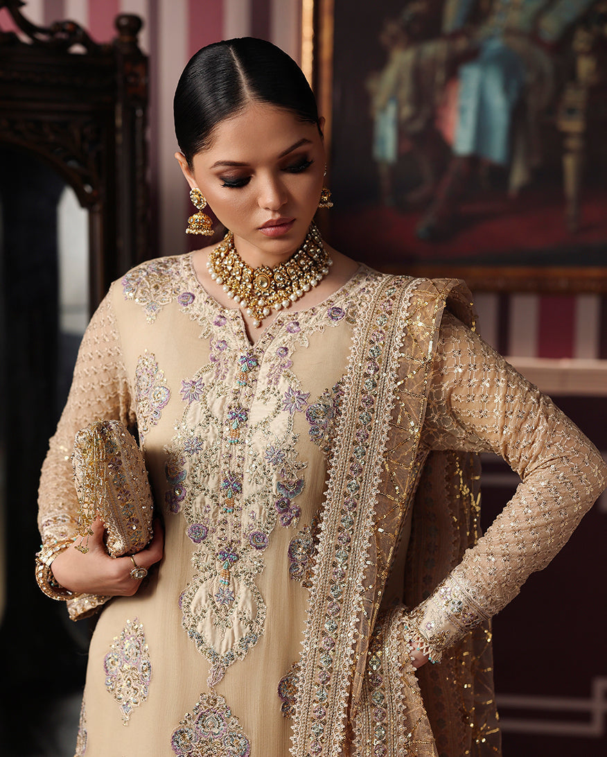Roheenaz | Royale Eternel Chiffon Edit | Empress Glow by Roheenaz - Designer Dress  - Type : Ladies Clothes - Available at Libayah - 100% Original 