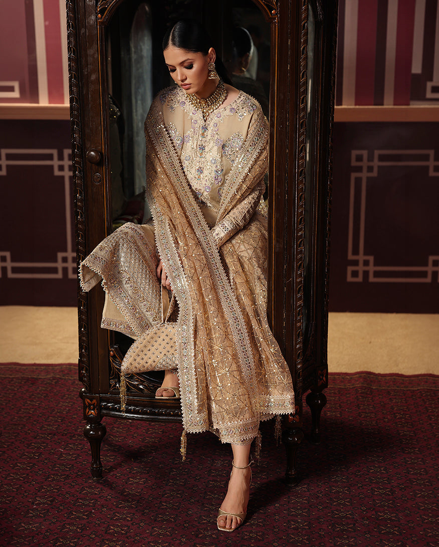 Roheenaz | Whispers of Grace Chiffon | Empress Glow by Roheenaz - Designer Dress  - Type : Ladies Clothes - Available at Libayah - 100% Original 