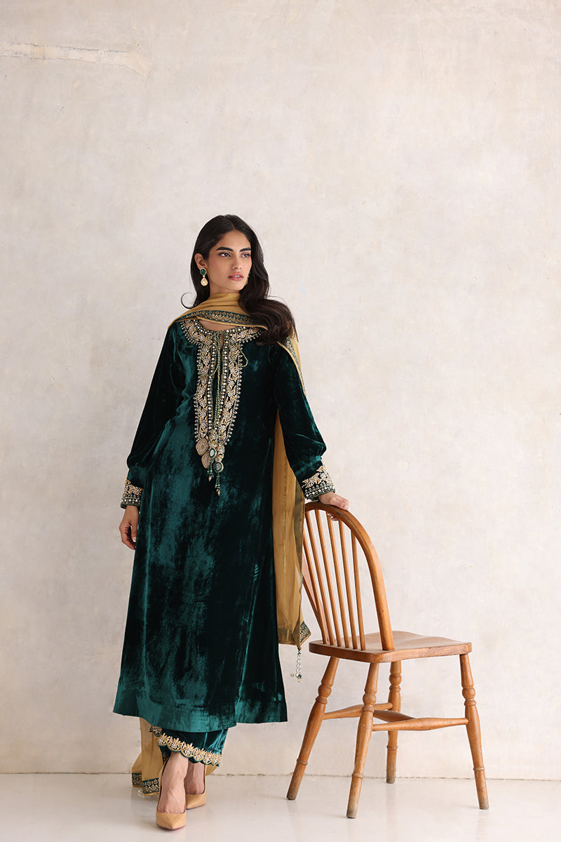 Sana Abbas | Velvet Formals | ESRA by Sana Abbas - Designer Dress - Type: Ladies Clothes - Available at Libayah - 100% Original