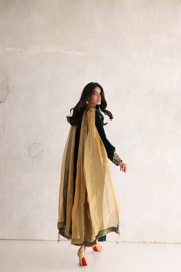 Sana Abbas | Velvet Formals | ESRA by Sana Abbas - Designer Dress - Type: Ladies Clothes - Available at Libayah - 100% Original