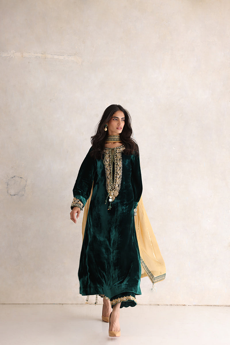 Sana Abbas | Velvet Formals | ESRA by Sana Abbas - Designer Dress - Type: Ladies Clothes - Available at Libayah - 100% Original
