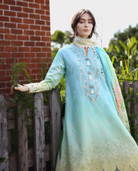 Mushq | Solace Ombre Chikankari | Ethereal Pause - by Libayah - Registered Vendor of : Mushq - 100% Original Designer Dress