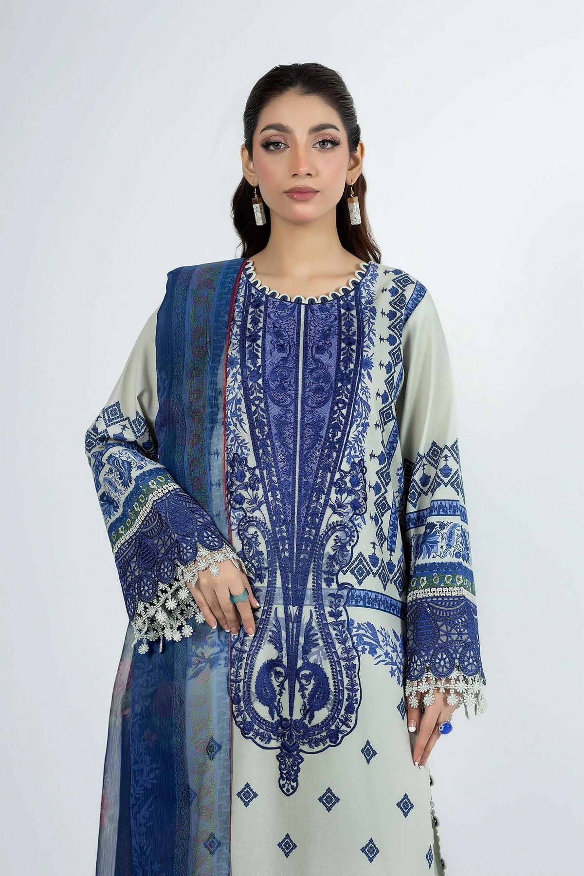 Adans Libas | Ethnic Prints | ETHNIC 1660 by Adans Libas - Designer Dress - Type : Luxury Dress - Available at Libayah - 100% Original