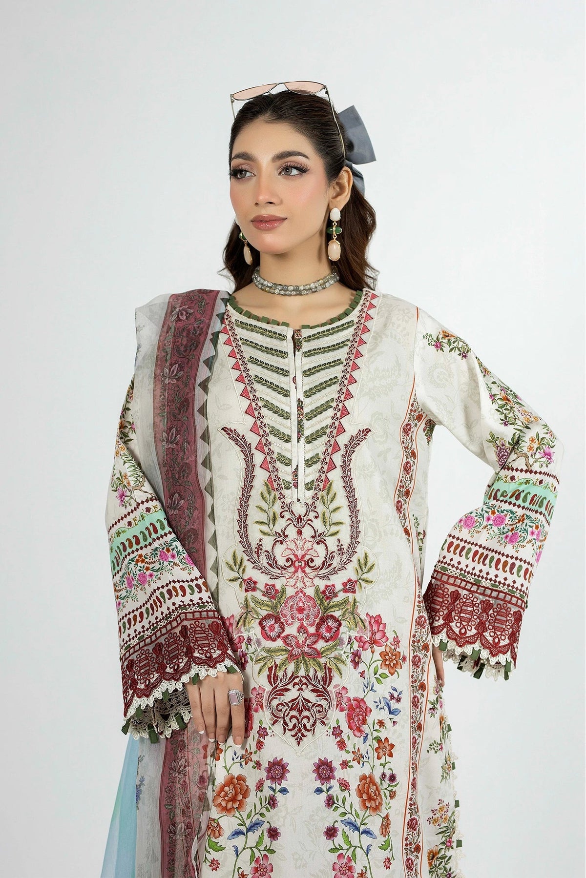 Adans Libas | Ethnic Prints | ETHNIC 1662 by Adans Libas - Designer Dress - Type : Luxury Dress - Available at Libayah - 100% Original