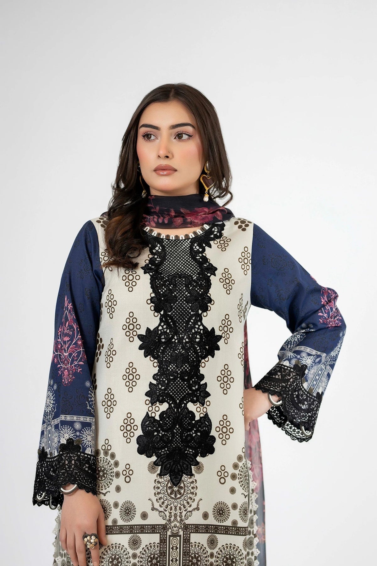 Adans Libas | Ethnic Prints | ETHNIC 1652 by Adans Libas - Designer Dress - Type : Luxury Dress - Available at Libayah - 100% Original