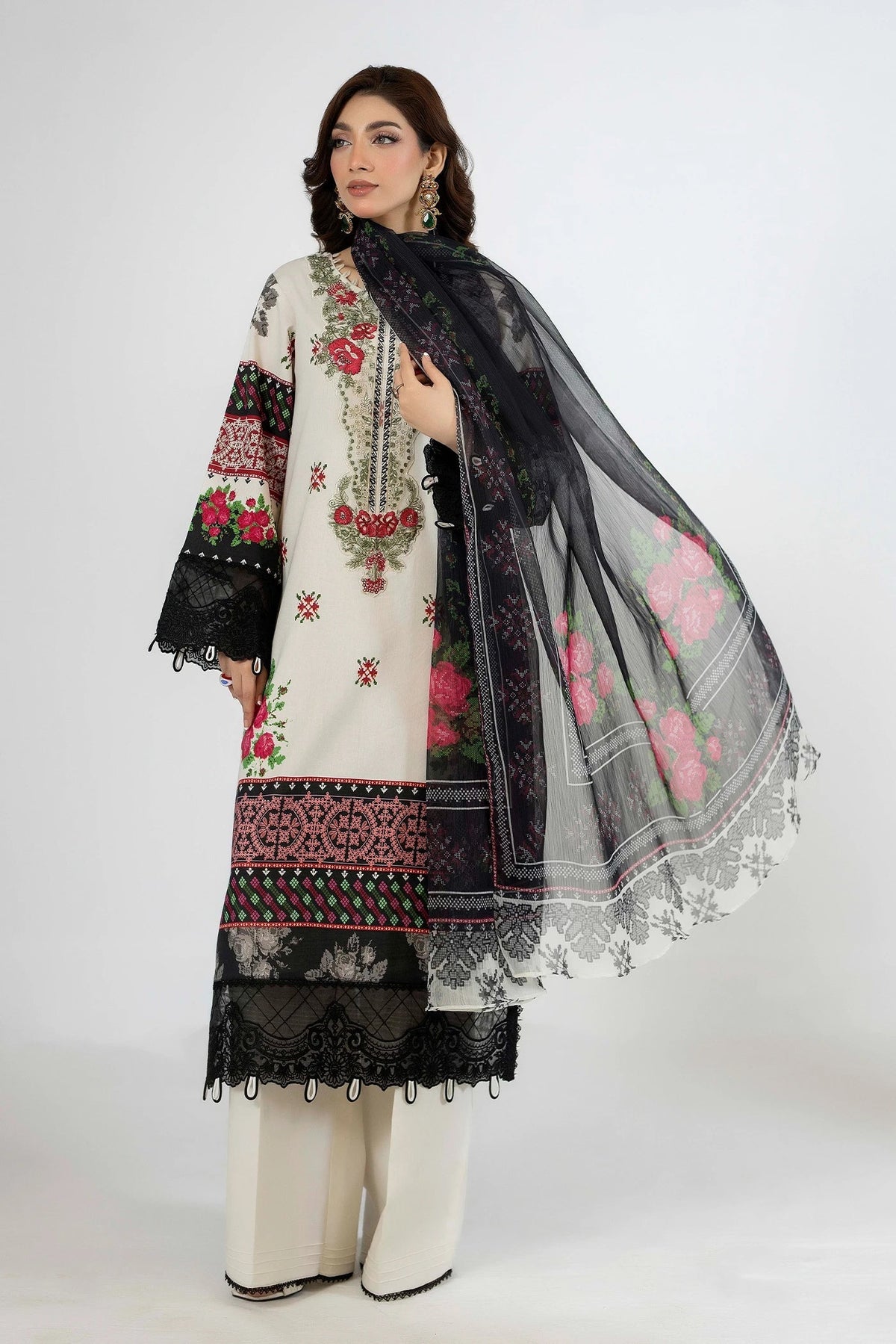 Adans Libas | Ethnic Prints | ETHNIC 1653 by Adans Libas - Designer Dress - Type : Luxury Dress - Available at Libayah - 100% Original