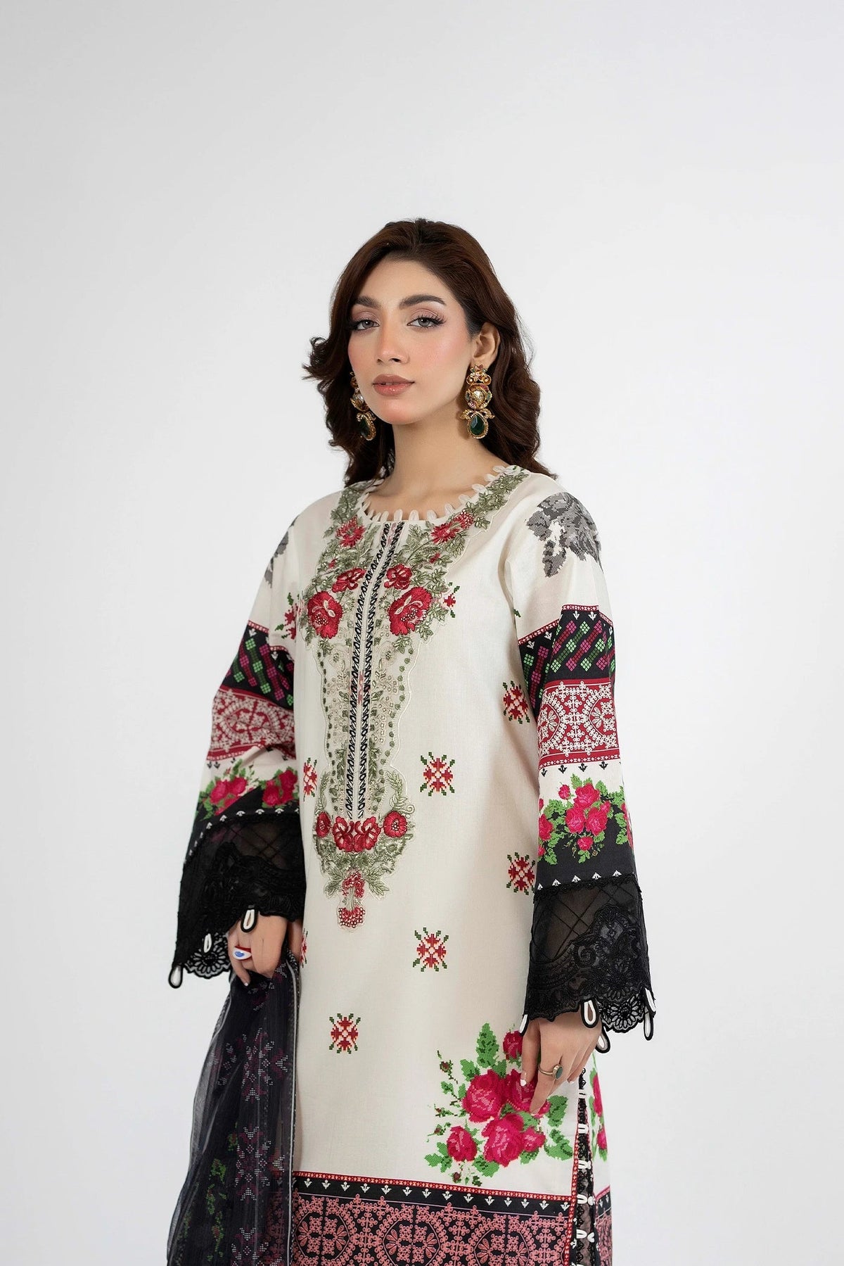 Adans Libas | Ethnic Prints | ETHNIC 1653 by Adans Libas - Designer Dress - Type : Luxury Dress - Available at Libayah - 100% Original