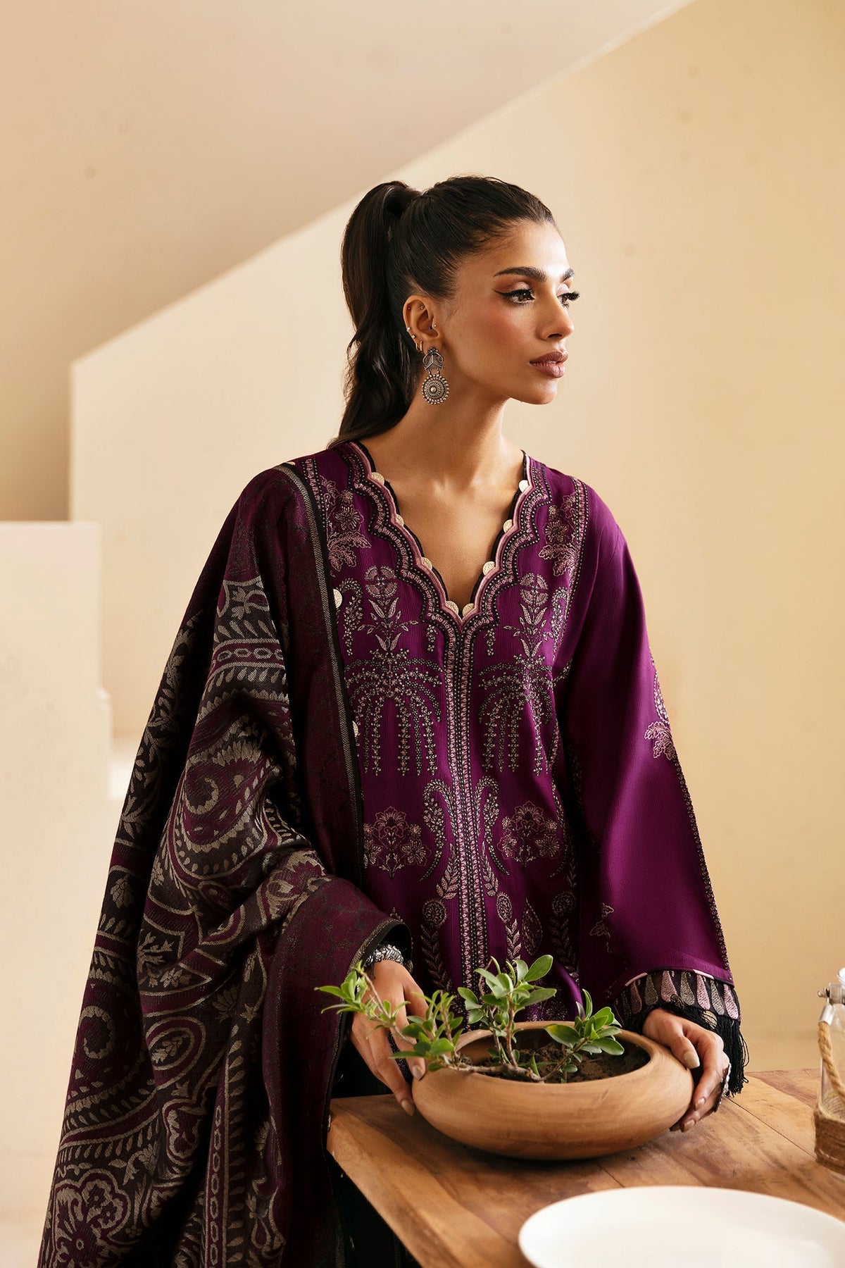 Ethnic | Rozana Winter Collection | ET-12 by Ethnic - Designer Dress - Type: Ladies Clothes - Available at Libayah - 100% Original