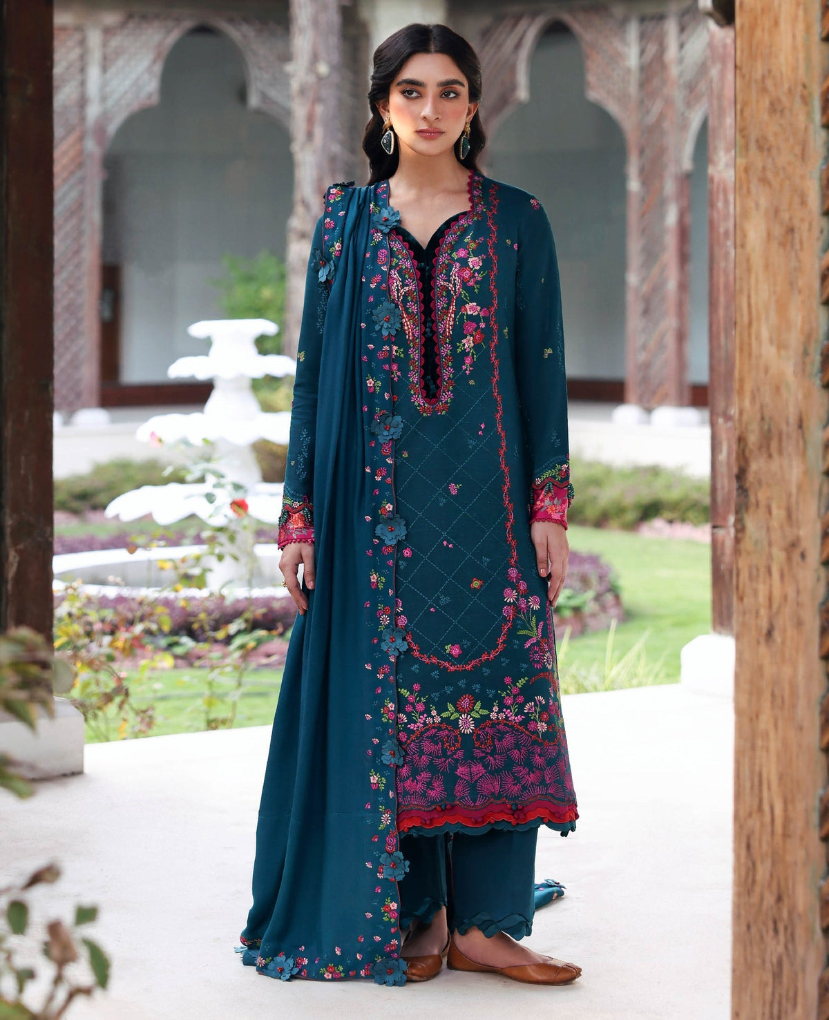 Republic Womenswear | Amaris Luxury Shawl 25 | Evania by Republic Womenswear - Designer Dress  - Type : Ladies Clothes - Available at Libayah - 100% Original 
