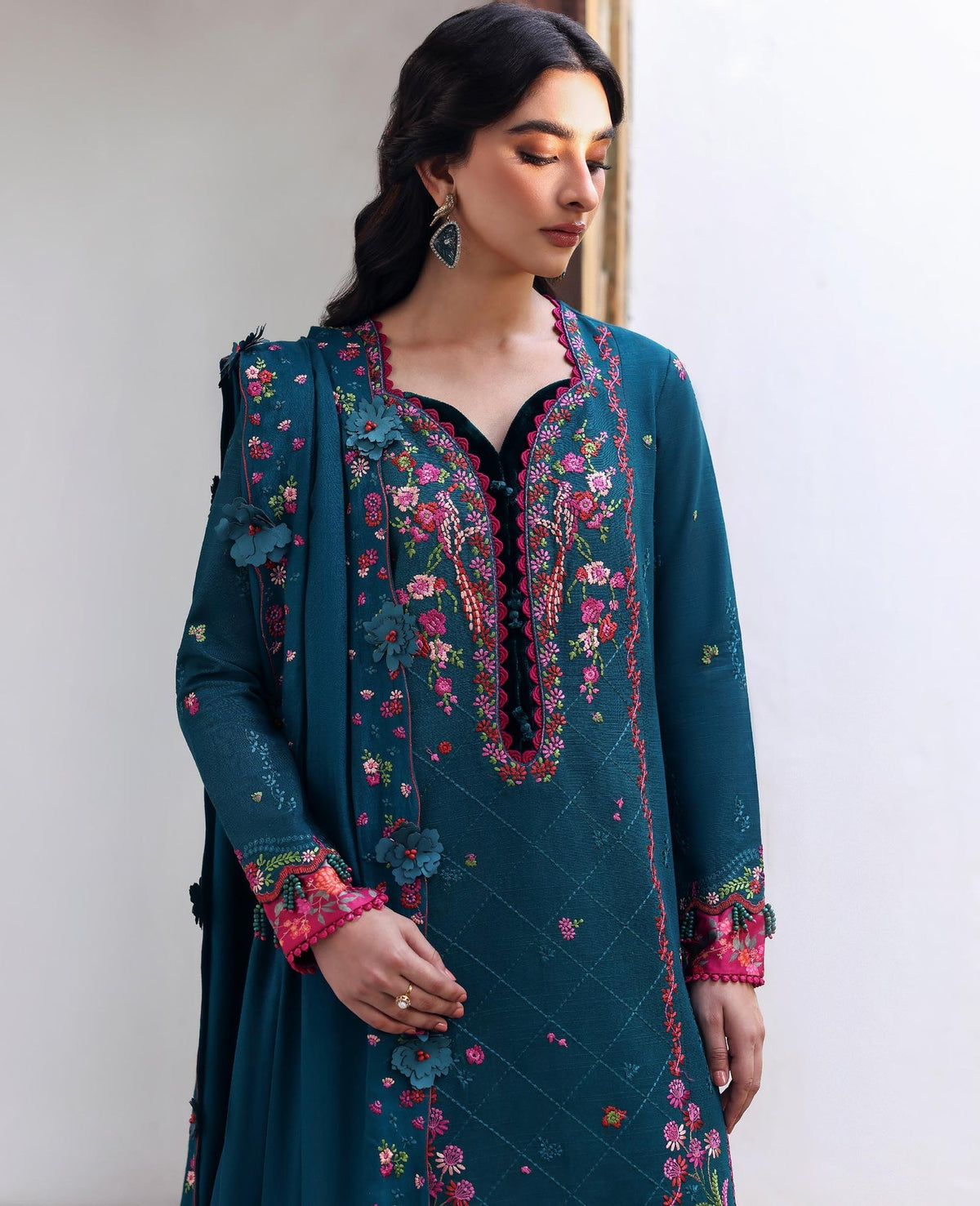 Republic Womenswear | Amaris Luxury Shawl 25 | Evania by Republic Womenswear - Designer Dress  - Type : Ladies Clothes - Available at Libayah - 100% Original 