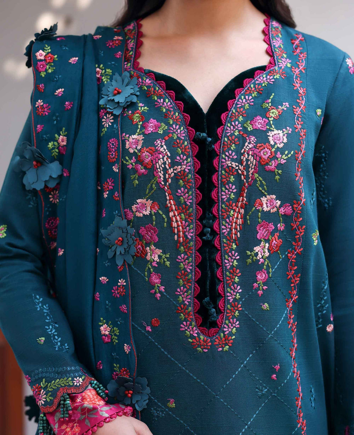 Republic Womenswear | Amaris Luxury Shawl 25 | Evania by Republic Womenswear - Designer Dress  - Type : Ladies Clothes - Available at Libayah - 100% Original 