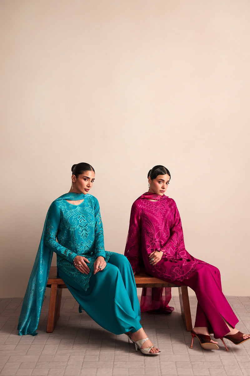 Saira Rizwan | Lael Silk Edit 26 | EVANIA-SRLC26-02 by Saira Rizwan - Designer Dress  - Type : Ladies Clothes - Available at Libayah - 100% Original 