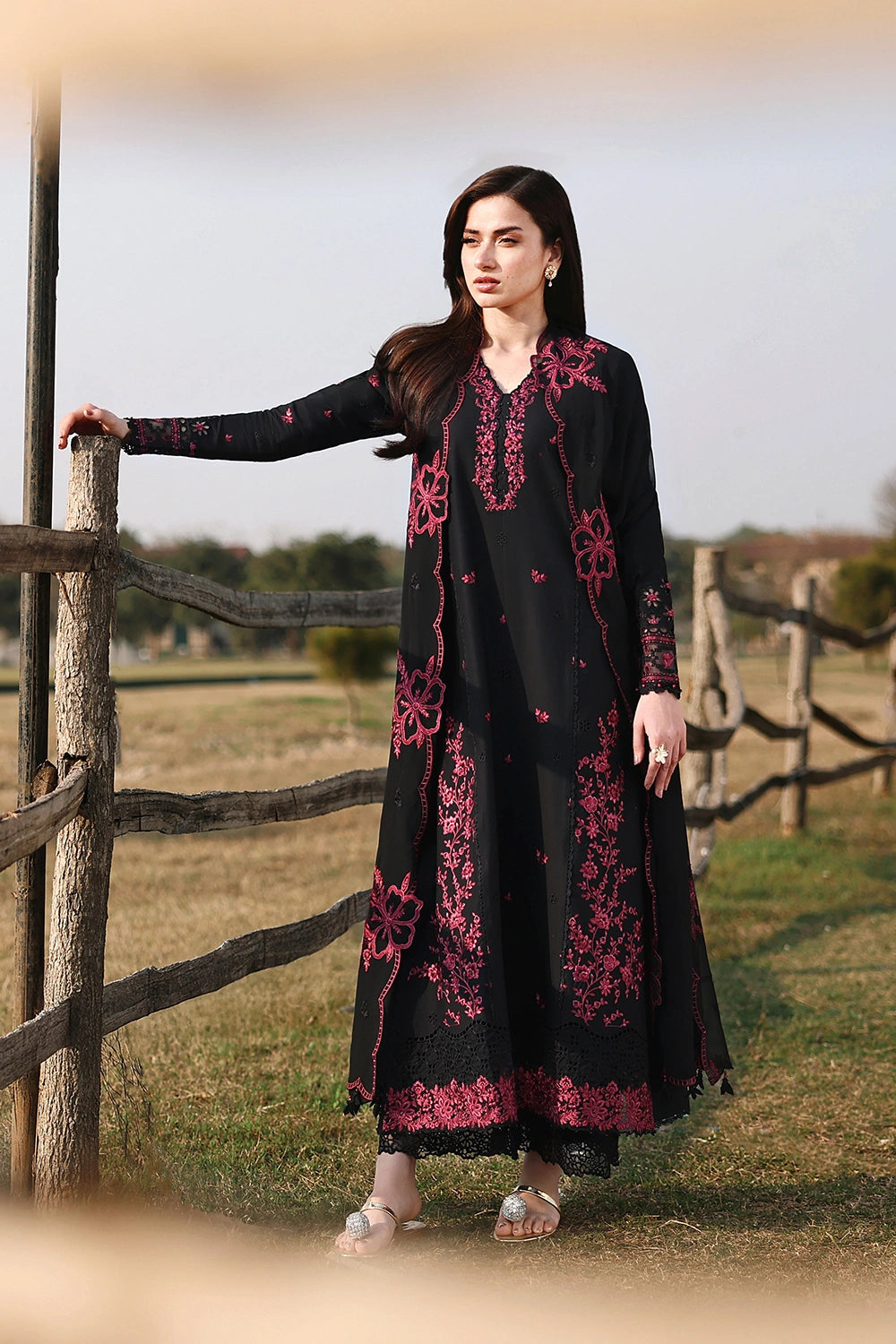 Azure | Luxury Lawn 26 | Black Cherry