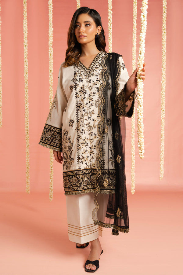 Al Karam | Festive Summer 25 | RTS | SHIRT, TROUSER & DUPATTA 01 by Al Karam - Designer Dress  - Type : Ladies Clothes - Available at Libayah - 100% Original 