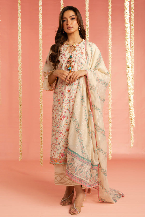 Al Karam | Festive Summer 25 | RTS | SHIRT, TROUSER & DUPATTA 03 by Al Karam - Designer Dress  - Type : Ladies Clothes - Available at Libayah - 100% Original 